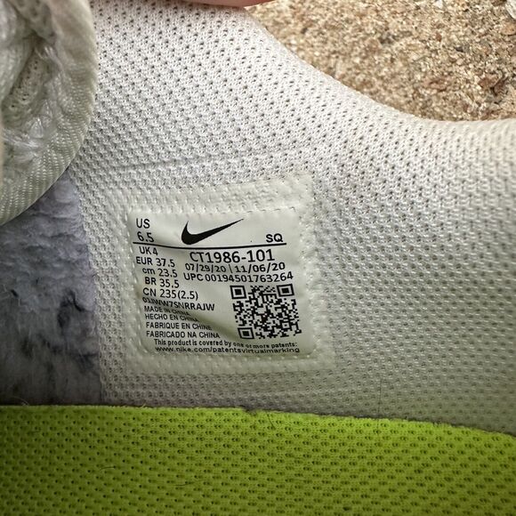 Nike Air Force 1 Crater Shoes Womens Size 6.5 CT1986 101 Summit‎ White Red - Picture 11 of 11